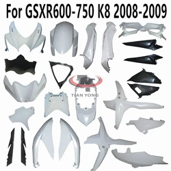 For GSXR600 GSXR750 GSXR 600 750 2008 2009 2010 K8 Motorcycle Unpainted Fairing Bodywork Components Pack left right