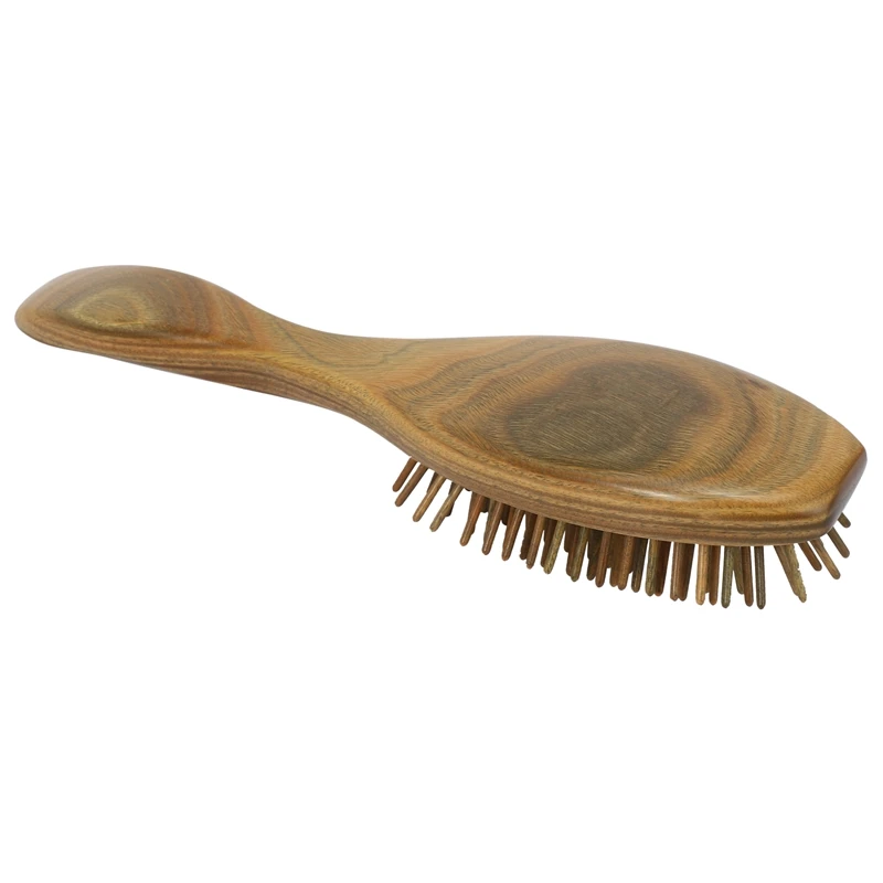 Brosse à cheveux en bois de santal, poignées naturelles faites à la main, peigne de massage, avec boîte cadeau