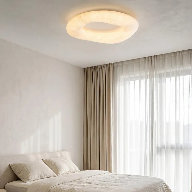 Contemporary Minimalist White Fabric Pendent Lights Designer Creative Ceiling Lamp Living Room Bedroom Restaurant Entrance Decor