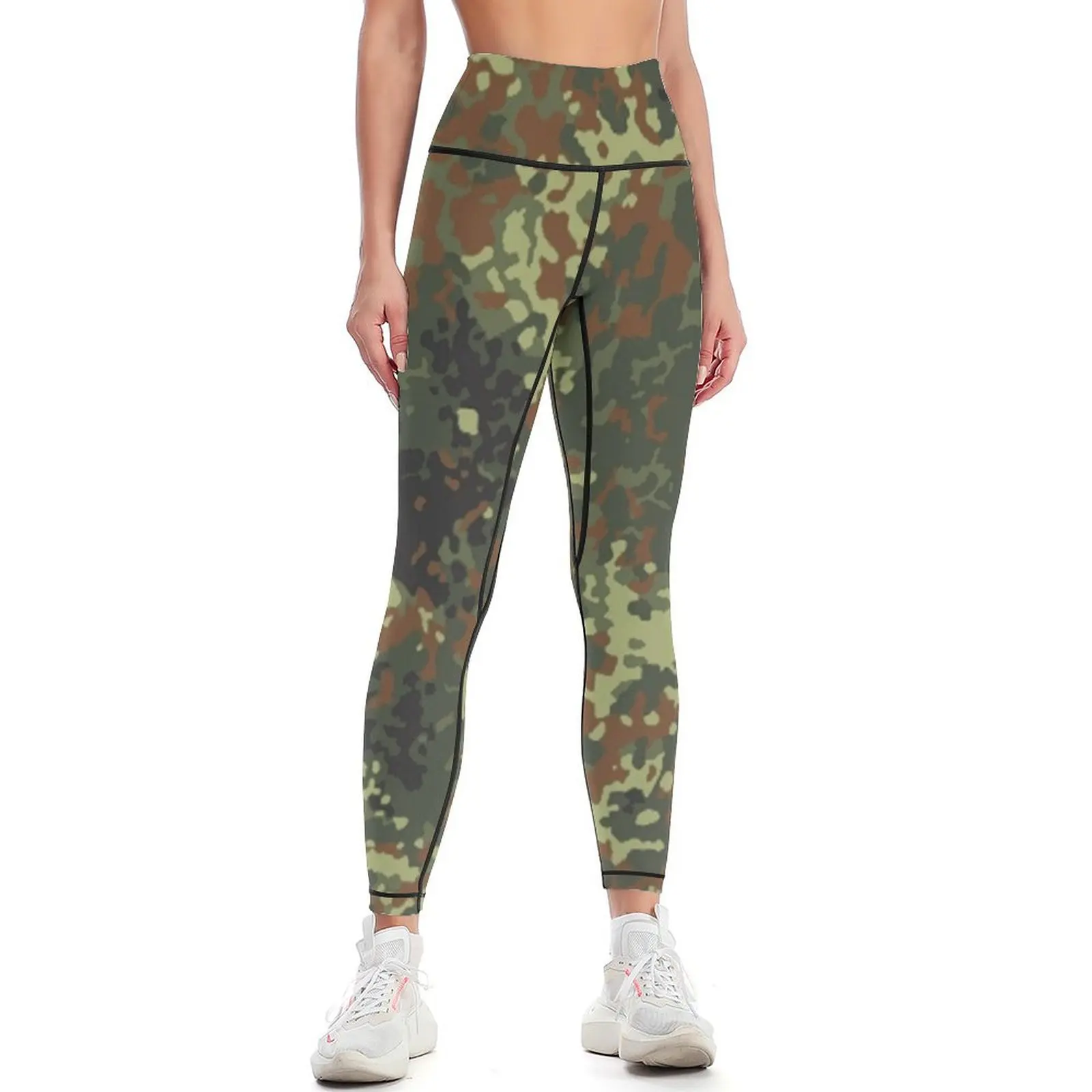 

Flecktarn Camo Leggings Sports pants woman Tight fitting woman Womens Leggings