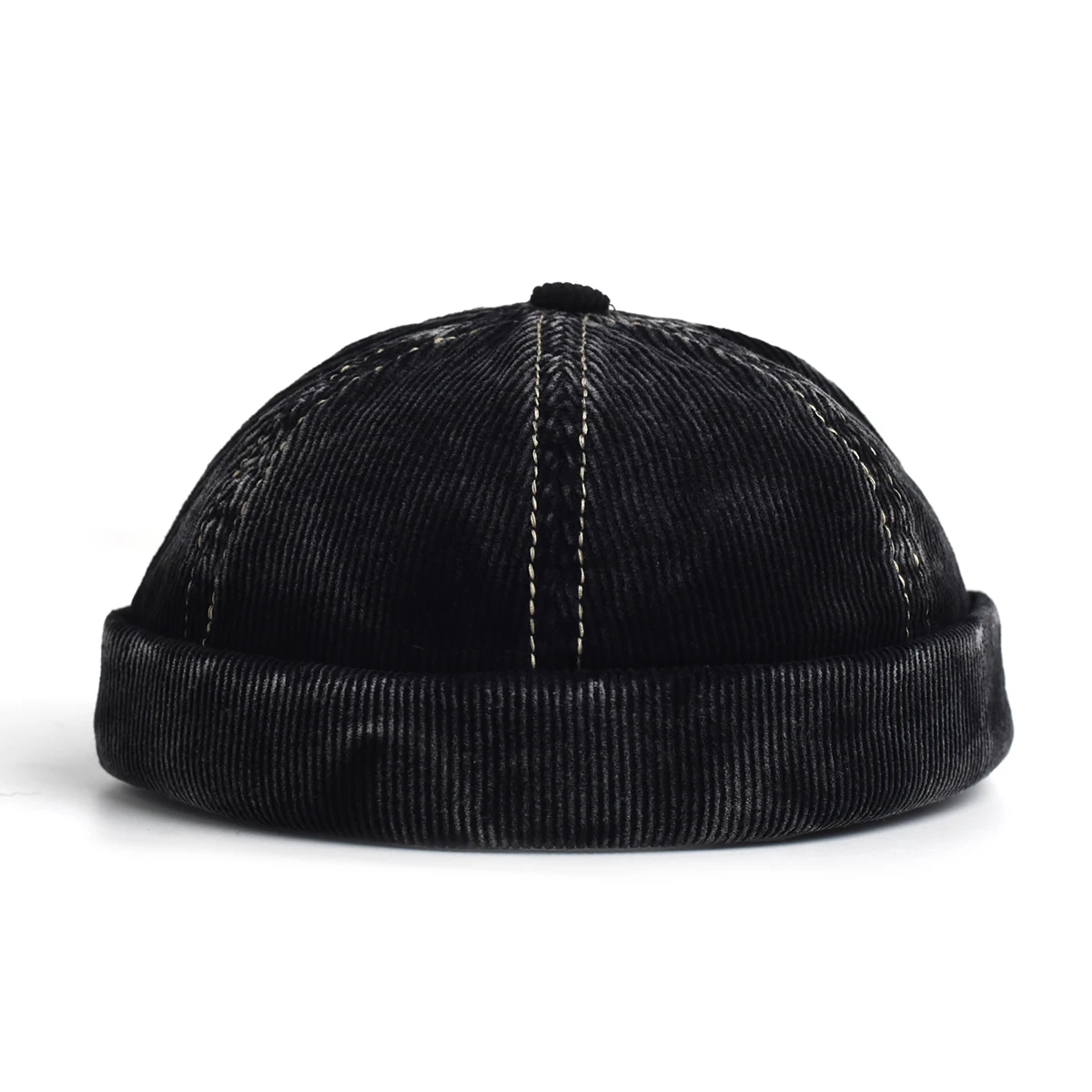 للجنسين سروال قصير بلون Brimless قبعات للرجال النساء الشارع الشهير الهيب هوب القبعات الرجعية قبعة دوكر قبعات قابل للتعديل قبة القبعات #6