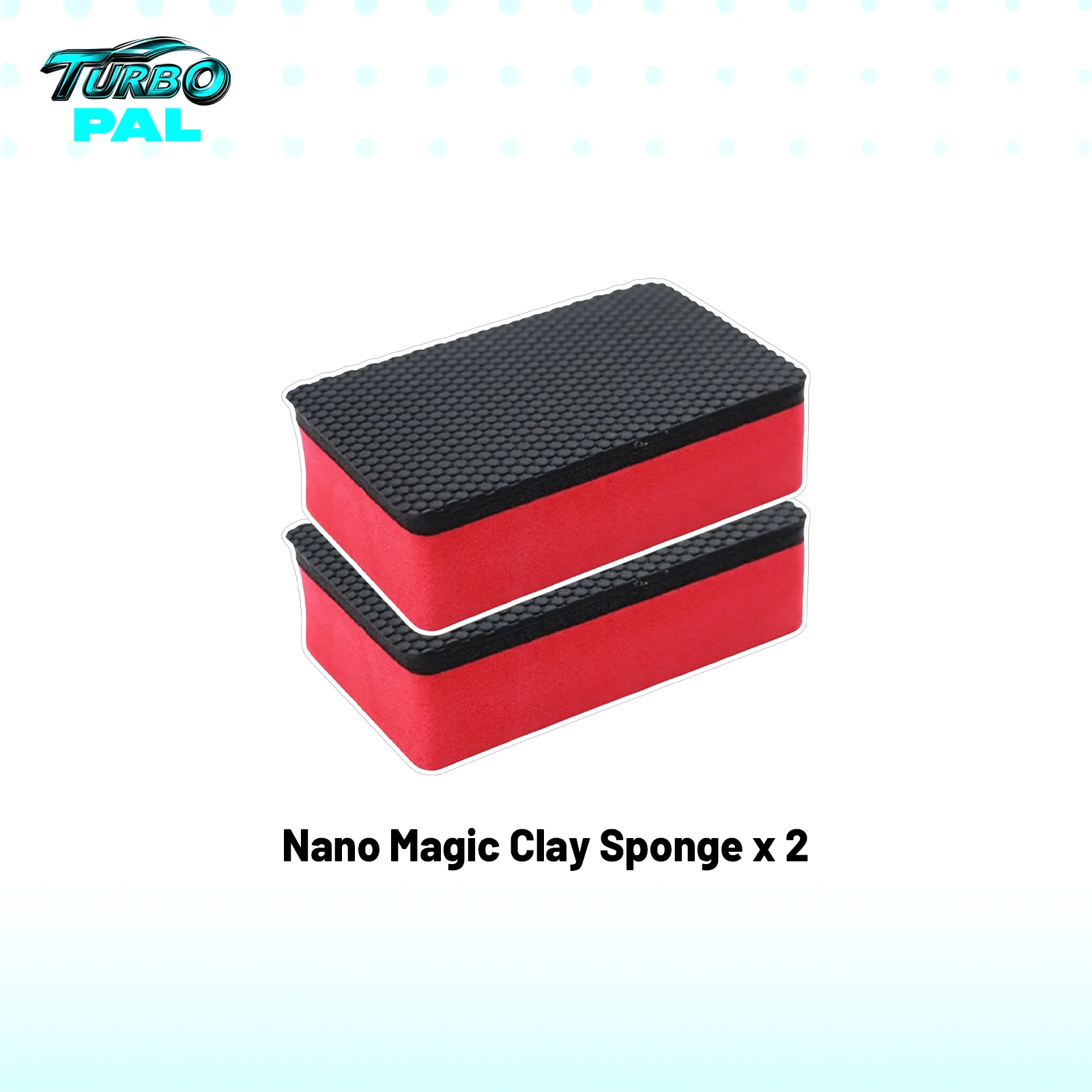 TURBOPAL 2er-Pack Nano Magic Clay-Schwämme, kratzfreie Oxidationsentfernung, Farbdekontamination und Oberflächenrestaurierung