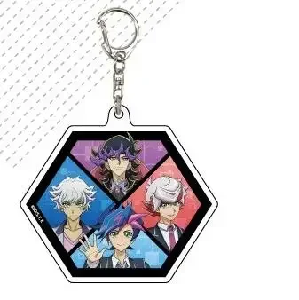 Spel Yu-Gi-Oh! VRAINS sleutelhanger pop anime YuGiOh Yusaku Fujiki Takeru Homura Ryoken Kogami acryl sleutelhanger hanger voor techniek ft