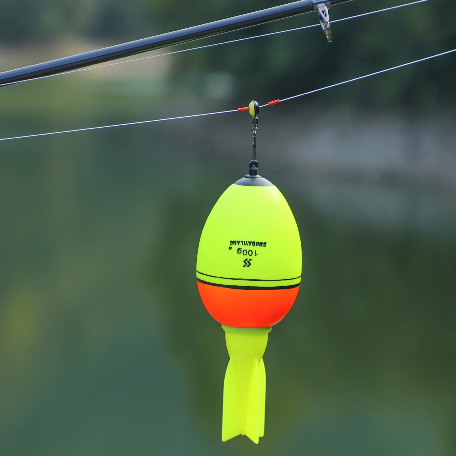 Sougayilang leuchtende Fischschwimmer, Raketenform, 2 Stück, mit 6 Größen – Schaumstoff mit hoher Dichte für 30–100 g Auftriebs-Angelausrüstung ﻿ – Detail 12