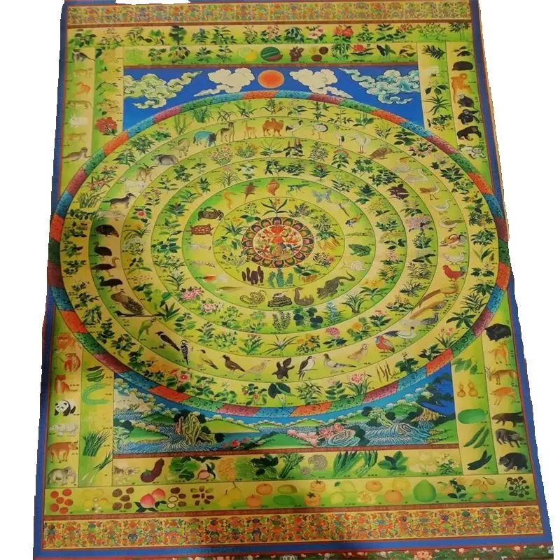 

Tibet fine A Mandala Painting in Tibetan Buddhism paper old Thangka