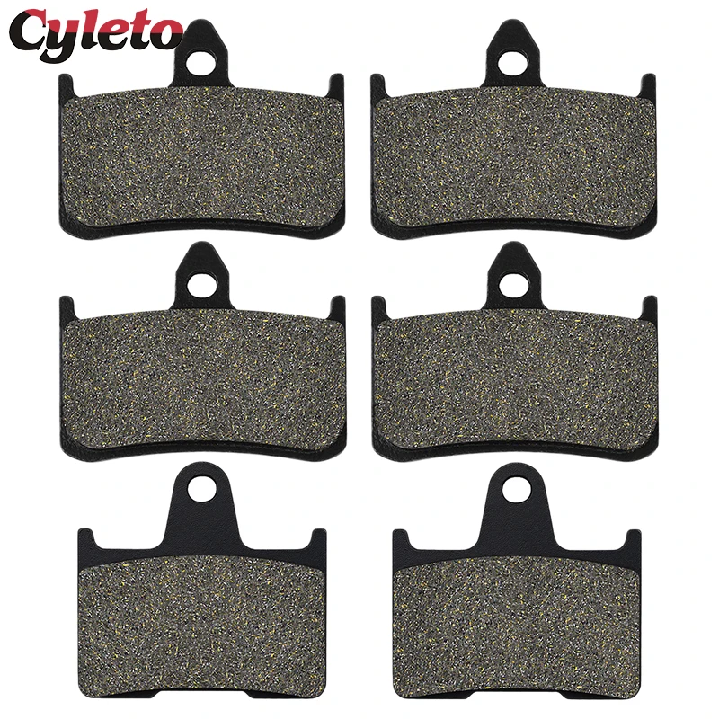 Cyleto Motorcycle Accessories Front or Rear Brake Pads for Honda CB1300 CB 1300 X4 DC SC38 1997 1998 1999 2000