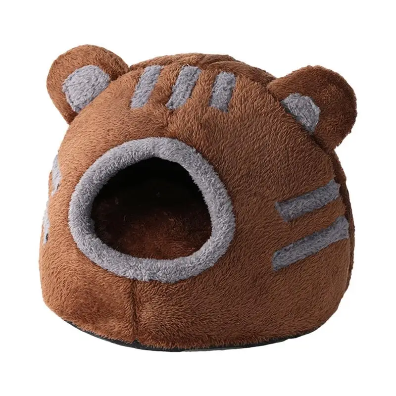 

Cute Pet Cat Bed Pet Bed Sleeping House Puppy Nesting Cave Pet Supplies Cute Bear Head Design Indoor Cats Beds For Living Room