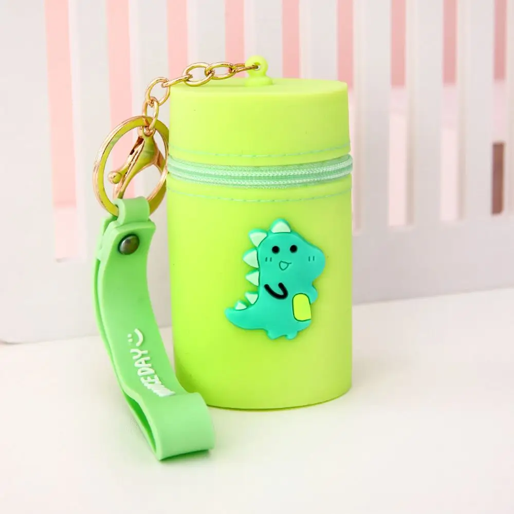 Lovely  Multifunctional Coin Pocket Portable Cute Pattern Coin Purse Bucket Bag Key Chain Headphone Storage Bag