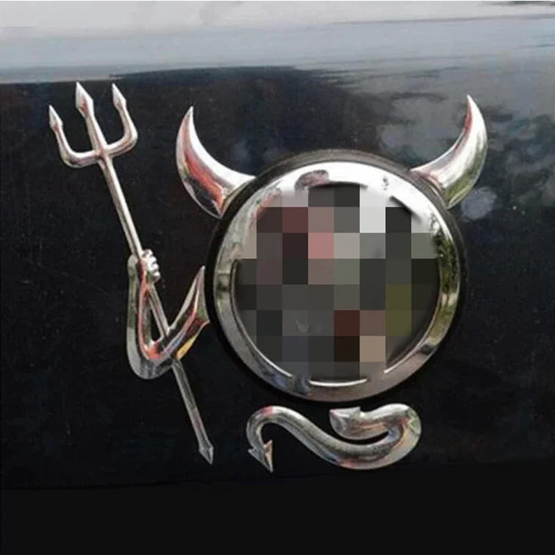 3D Devil Style Demon Sticker Car Styling Auto Emblem Logo Paper Decals Car Decoration Little Demon Guardian PVC Car Sticker