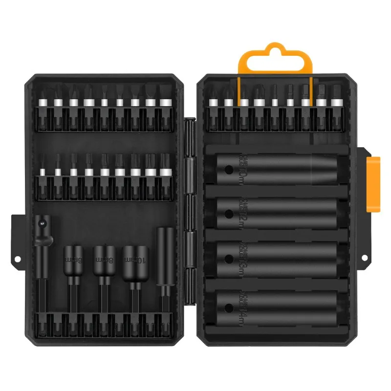 Generic 50pc Impact Drill Bit Kit Slotted Phillips Hex Square Driver Bits
