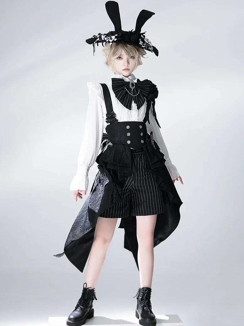 

2025 NEW ~Rabbit Theater~Ouji Lolita Blouse and Shorts Set by Princess Chronicles