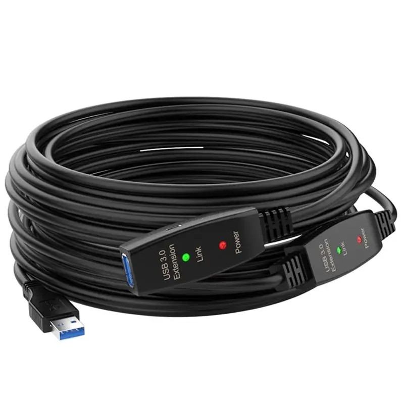

B03B-Active USB 3.0 Extension Cable 10M With Amplifier USB 3.0 Type A Male To Female USB 3.0 Extender Repeater Cable Cord