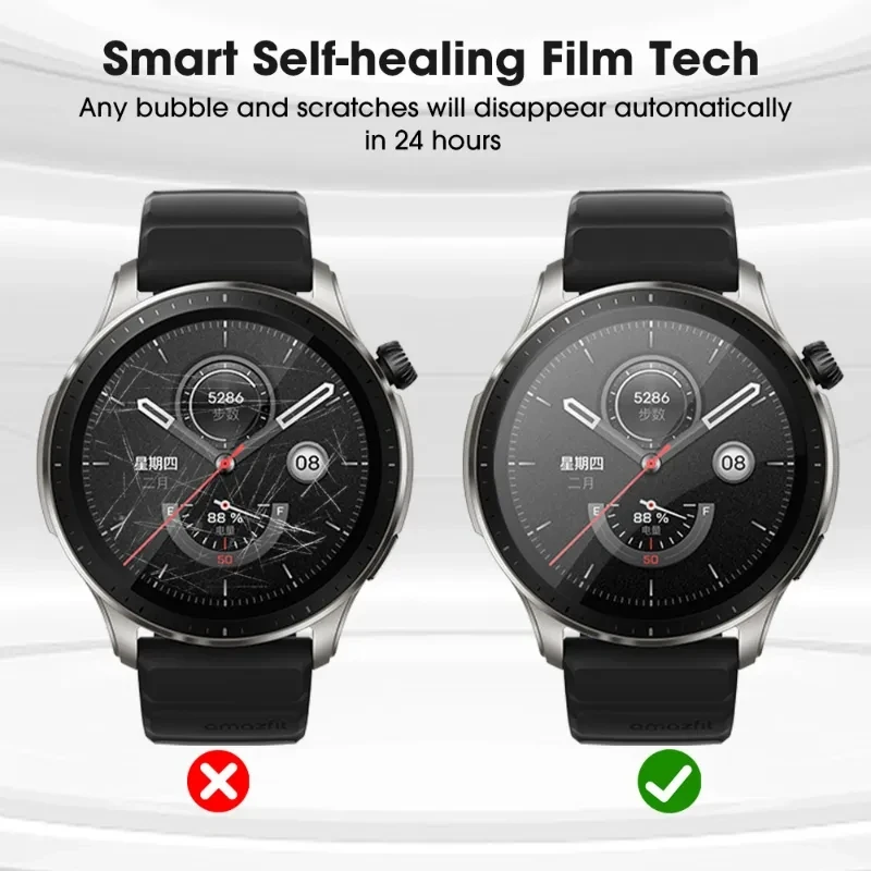 Hydrogel Protective Film for Amazfit GTR Mini 4 Screen Protector (Not Glass) for Amazfit GTR Mini 4 3 Pro 2 2E Film Foil