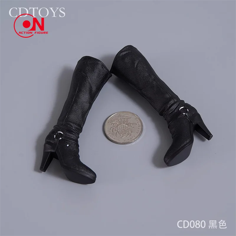 cdtoys CD080 1/6 مقياس الإناث أحذية طويلة جوفاء الأحذية نموذج صالح 12 ''أنثى الجندي عمل الشكل دمى الجسم