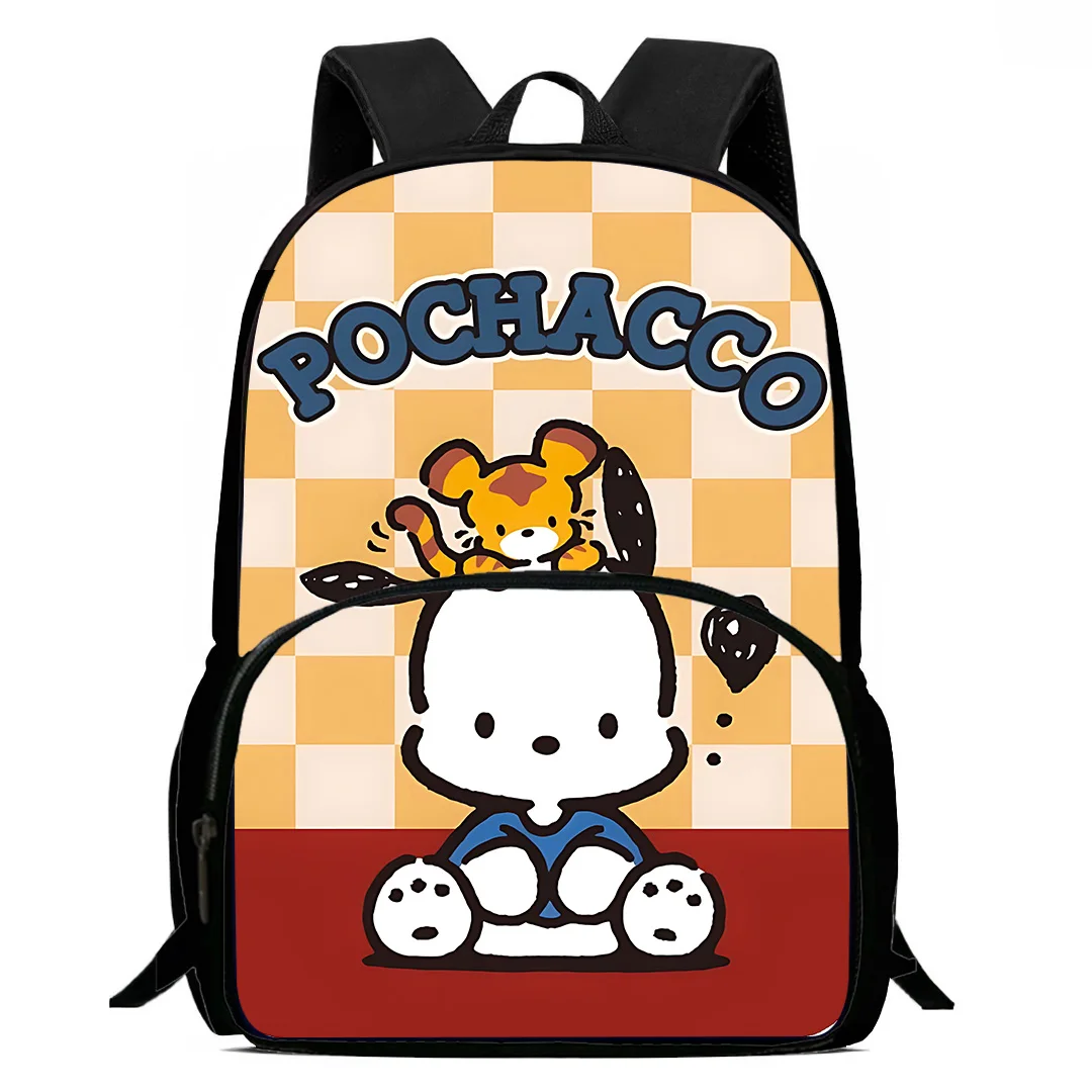 Cute Cartoon Pochaccos Kids Backpacks Boys Girls Student Birthday Gift Child School Bags Large Capacity Camping Durable Rucksack