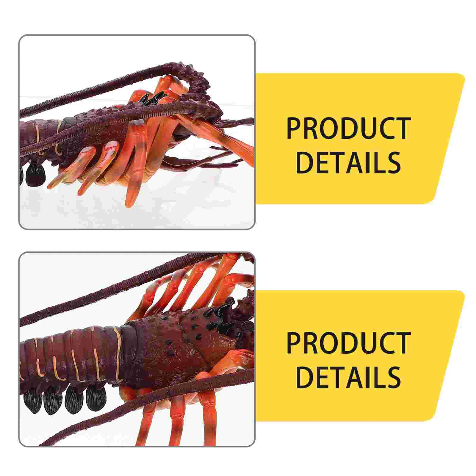 Lifelike Lobster Model Sea Figurines Simulated Ornaments Simulation Adornment Artificial