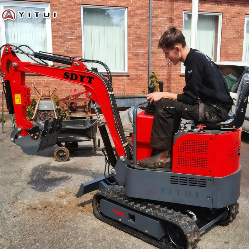 

1.2 Ton Mini Digger Kubota Diesel Engine Hydraulic Crawler Excavator With Multiple Accessories Mini Digger For Garden Customized