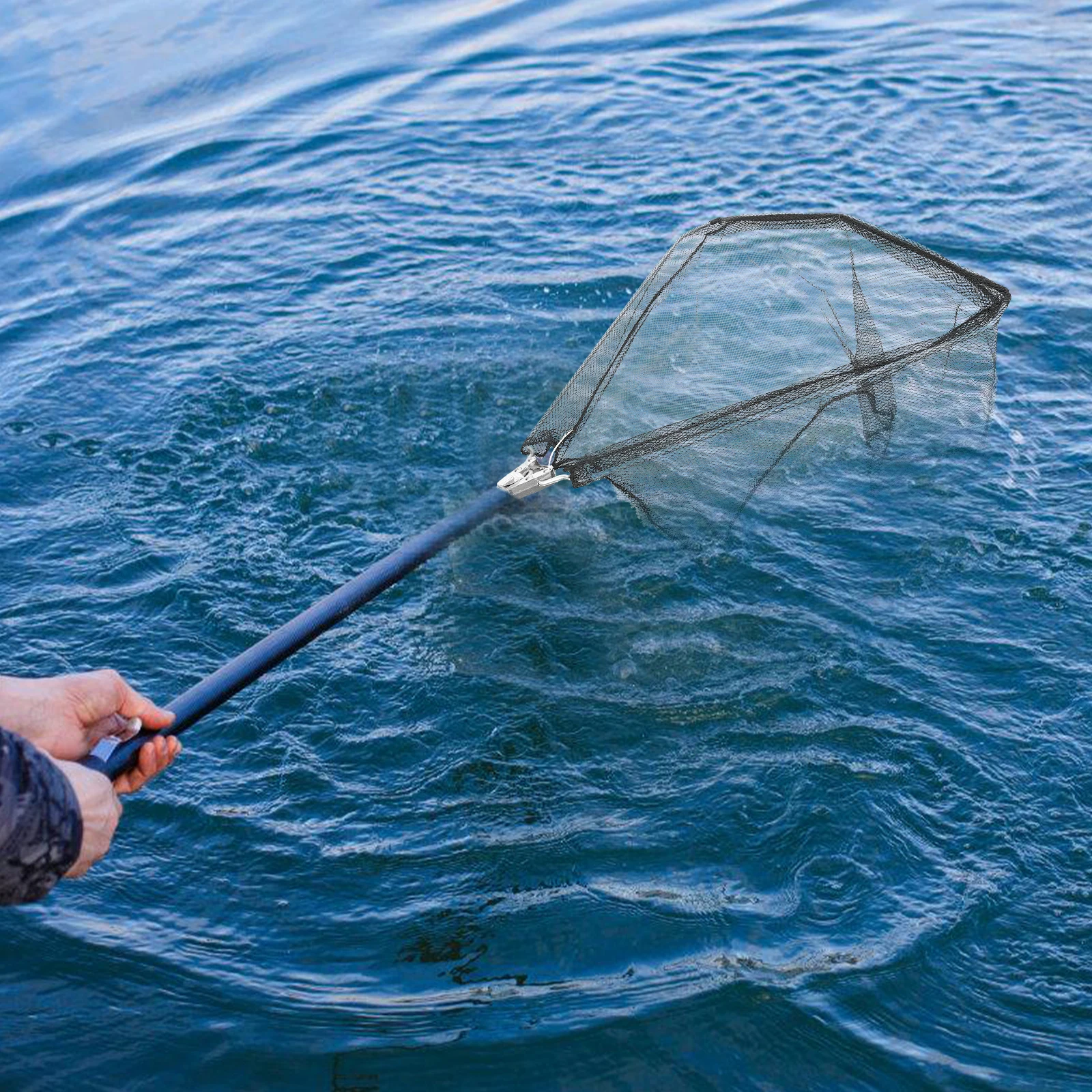 

Triangle Fish Landing Net Large Capacity Foldable Mesh For Kayak Boat Lake Saltwater Freshwater Fishing Durable