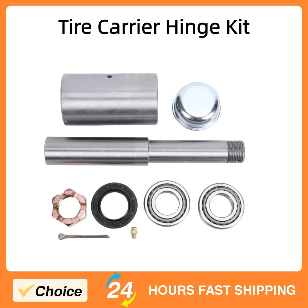 

Tire Carrier Hinge Hub and Bearing Kit for Off Road SUVs Stainless Steel Tire Bearing Hub and Seal Metal Tire Carrier Hinge Kit