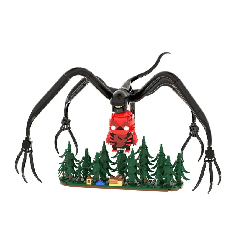 

MOC 467PCS Монстр Из Телевизионной Драмы Ужасов Конструктор Жуткое Фантастическое Существо Игрушки Для Взрослых Набор Для Сборки Уникальный Коллекционный Подарок Для Любителей Темного Искусства Модель Дисплея Стола