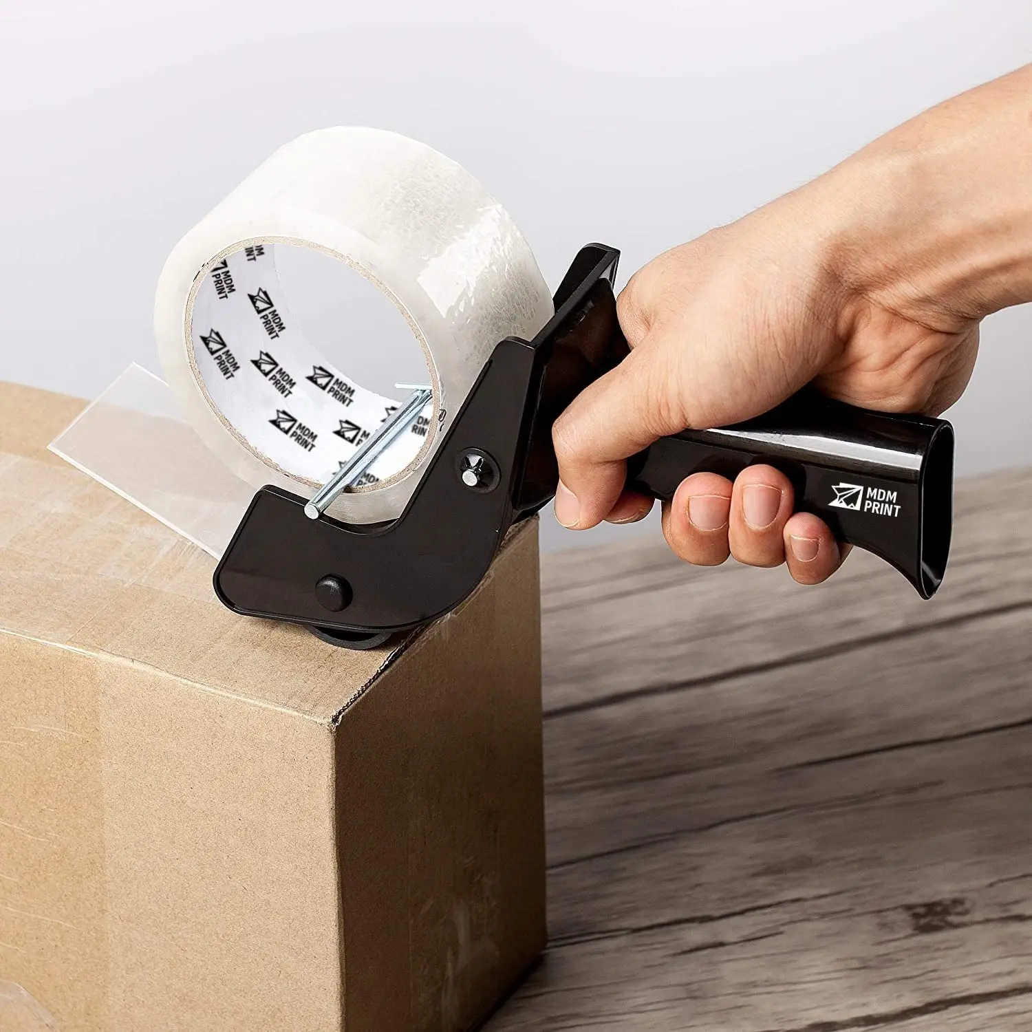 Packing Tape Kit: 2"x110 Yds Clear Tape + Free Dispenser - Strong Adhesive for Moving, Box Sealing, Storage, Office