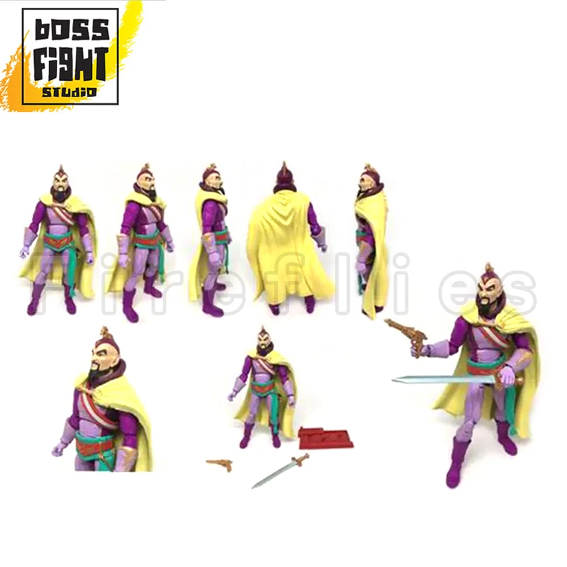 1/18 3.75inches Boss Fight Studio Action Figure BFS Vitruvian H.A.C.K.S Flash Gordon Comic Ming The Merciless Hero Anime Model