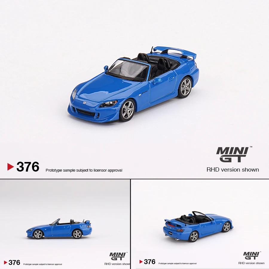 MINI GT 1:64 S2000 (AP2) Type S Apex Alloy Die-cast Model Car - Blue #376 RHD