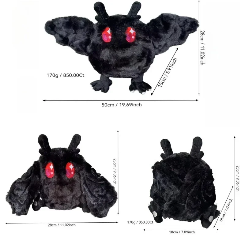 28cm New Mothman Plush Toy Horror Mothman Plush Doll Cartoon Anime Soft Stuffed Holiday Doll Festival Peluches Toy Birthday Gift