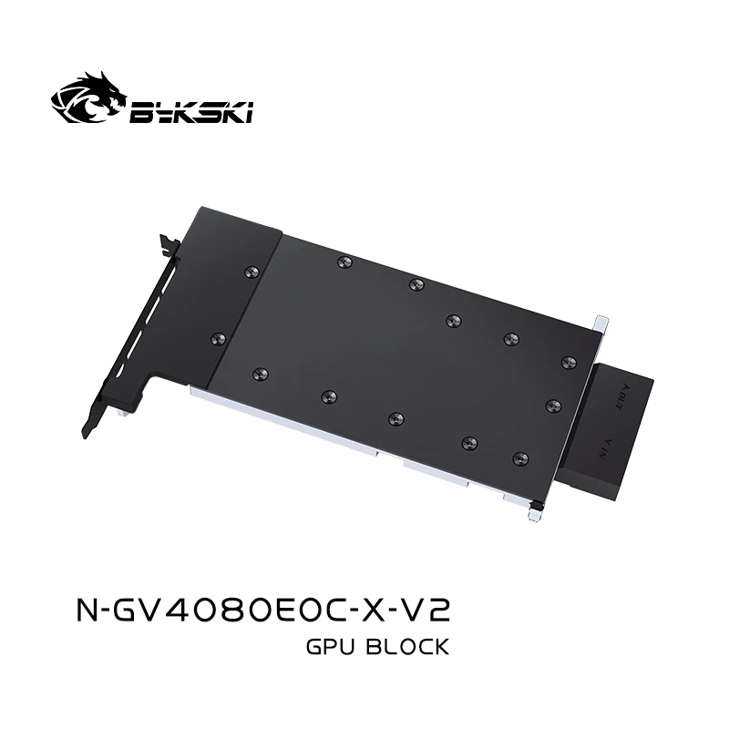 Bykski GPU waterkoelblok voor GIGABYTE GeForce RTX 4080 16G EAGLE Backplate Graphics / voorkom corrosie N-GV4080EOC-X-V2