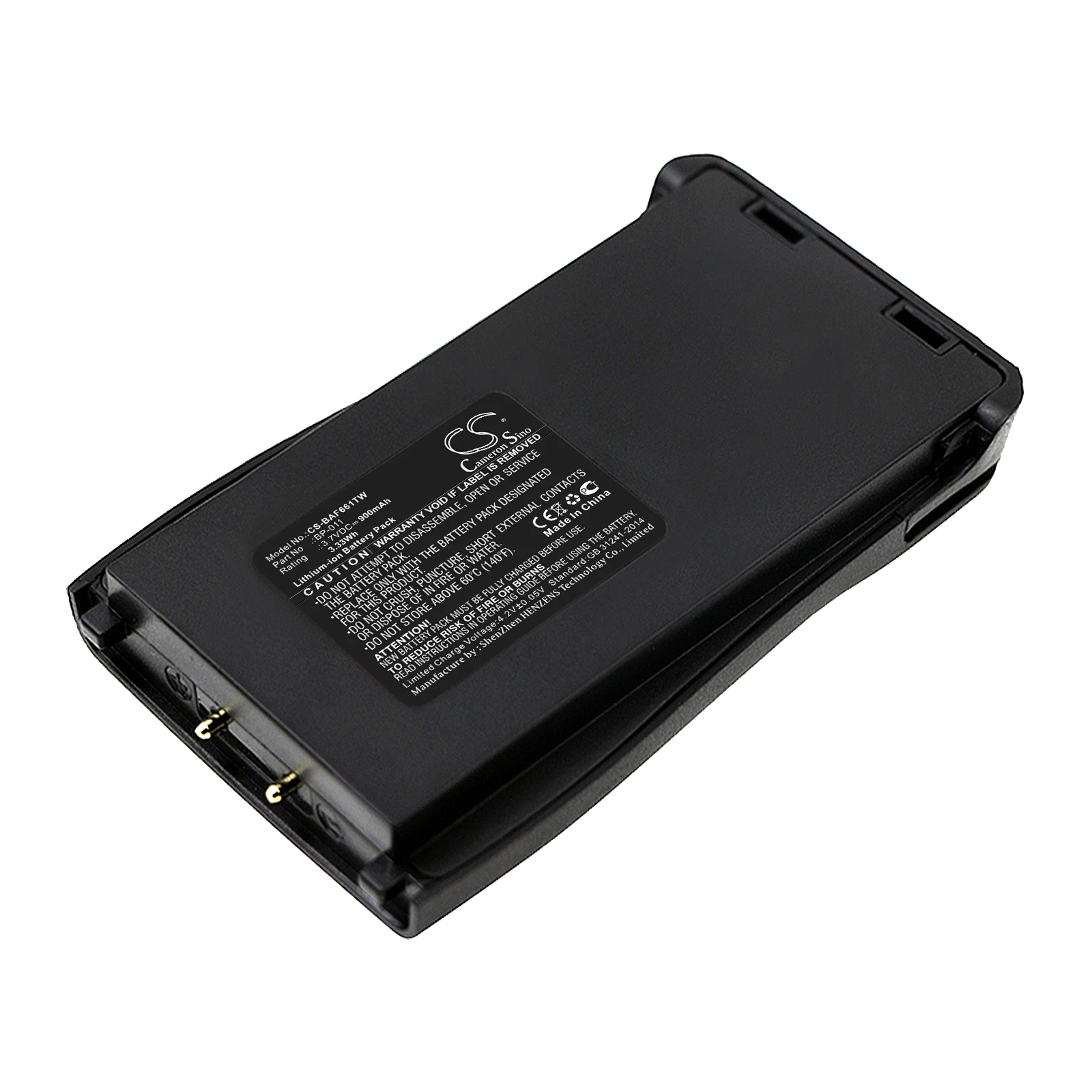 

Li-ion Two-Way Radio Battery for Retevis, 3.7V, 900mAh , Compatible Models: BF-666S, BF-666-S