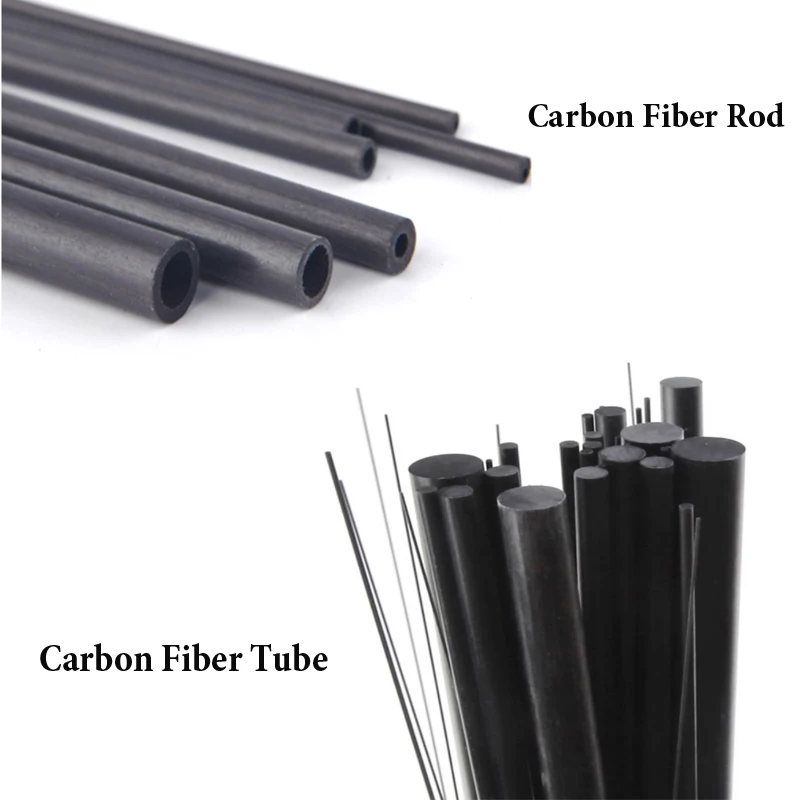 1/5pcs Carbon Fiber Rod/Ceramic Fiber Tube Dia 1mm -5mm Length 200mm 400mm 500mm Carbon Fiber Rods For Airplane Matte Pole