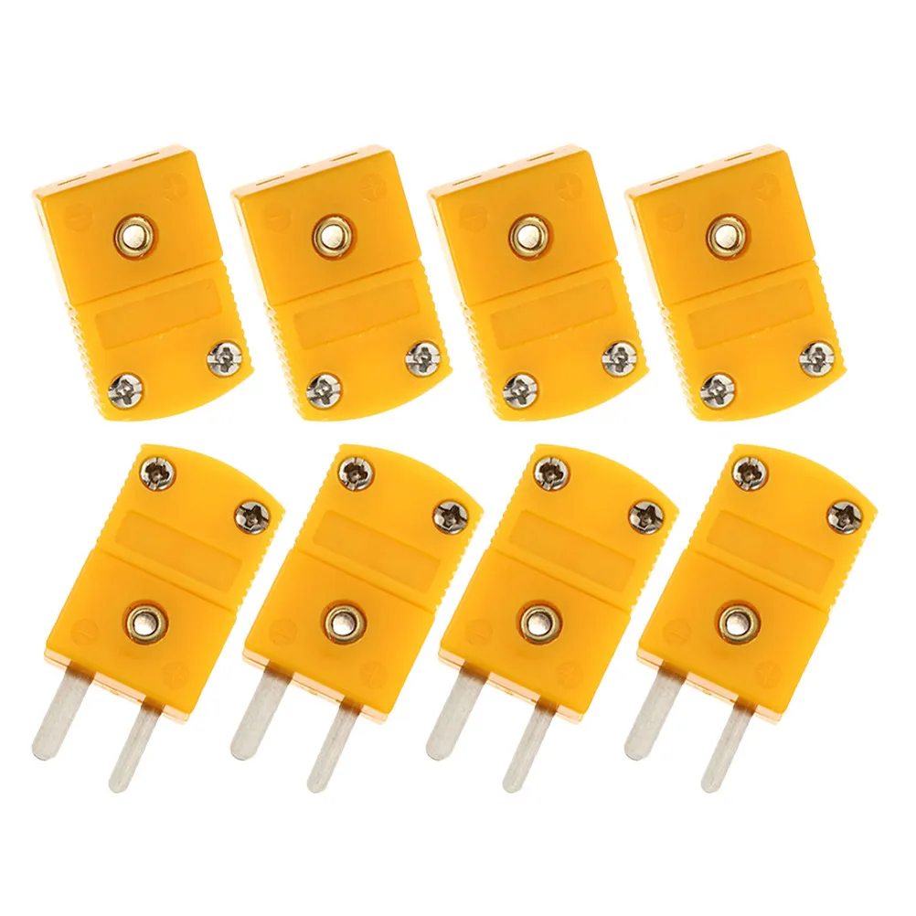 2Pairs K Type Thermocouple Plug Socket Connector Reliable Secure Connection for Harsh Environments Industrial Lab Panel Mount