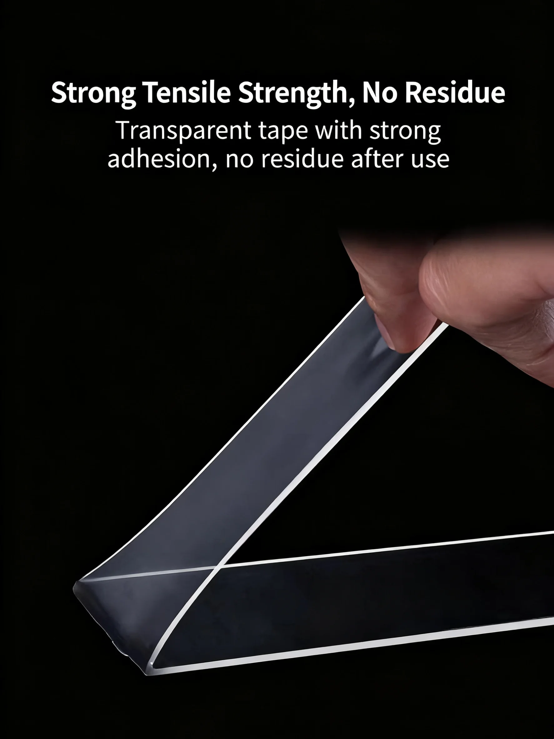 2 Rollen starkes doppelseitiges rotes Acrylklebeband, transparent, wasserdicht, spurlos, 3 m Länge, 10 mm/15 mm, für Telefone und Bildschirme – Detail 7