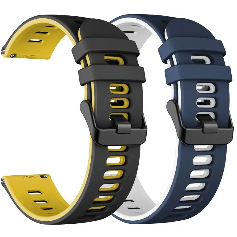 20 مللي متر 22 مللي متر حزام الساعات ل Garmin Vivoactive 6 5 4/Foreunner 265 255 245 Venu 3 2 Plus حزام سيليكون رياضي لـ Active 6 Band