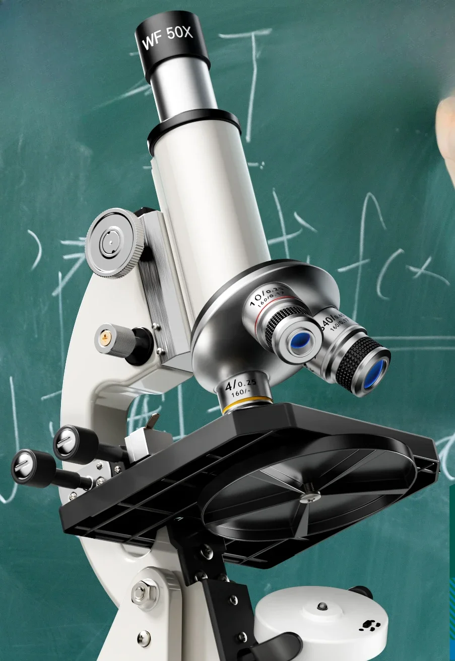 

Junior high school student biology high power optical microscopy laboratory professional grade children