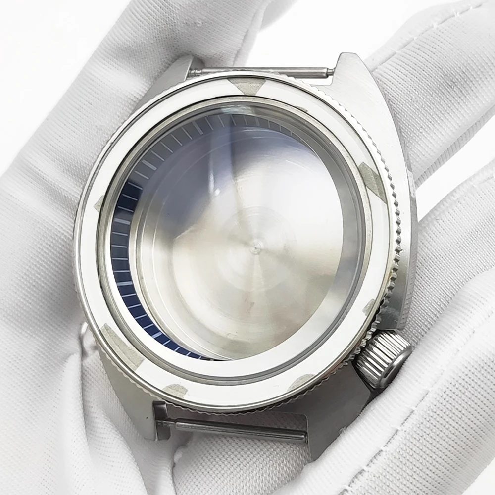 Reloj plateado NH35 NH36 de 36mm, caja de cristal de zafiro, resistente al agua, reloj de pulsera mecánico de acero inoxidable 316L, reloj para hombre