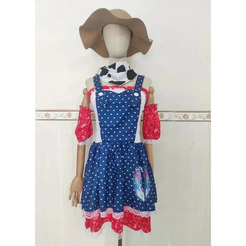 هالوين الكبار كاوبوي تأثيري حلي حفلة تنكرية راعية البقر كافالير فستان بتصميم حالم MN1