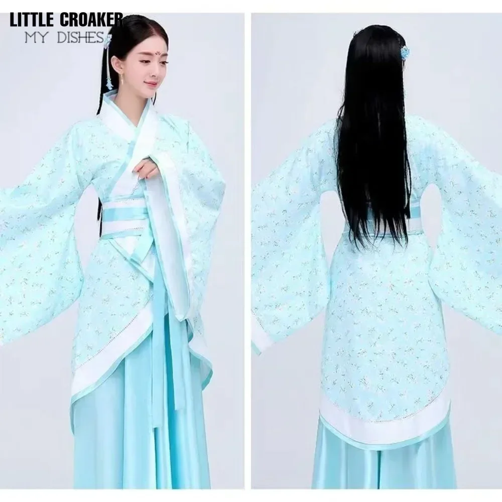 New Chinese Traditional Women Hanfu Dress Chinese Fairy Dress Red White Hanfu Clothing Tang Dynasty Chinese Ancient Costume