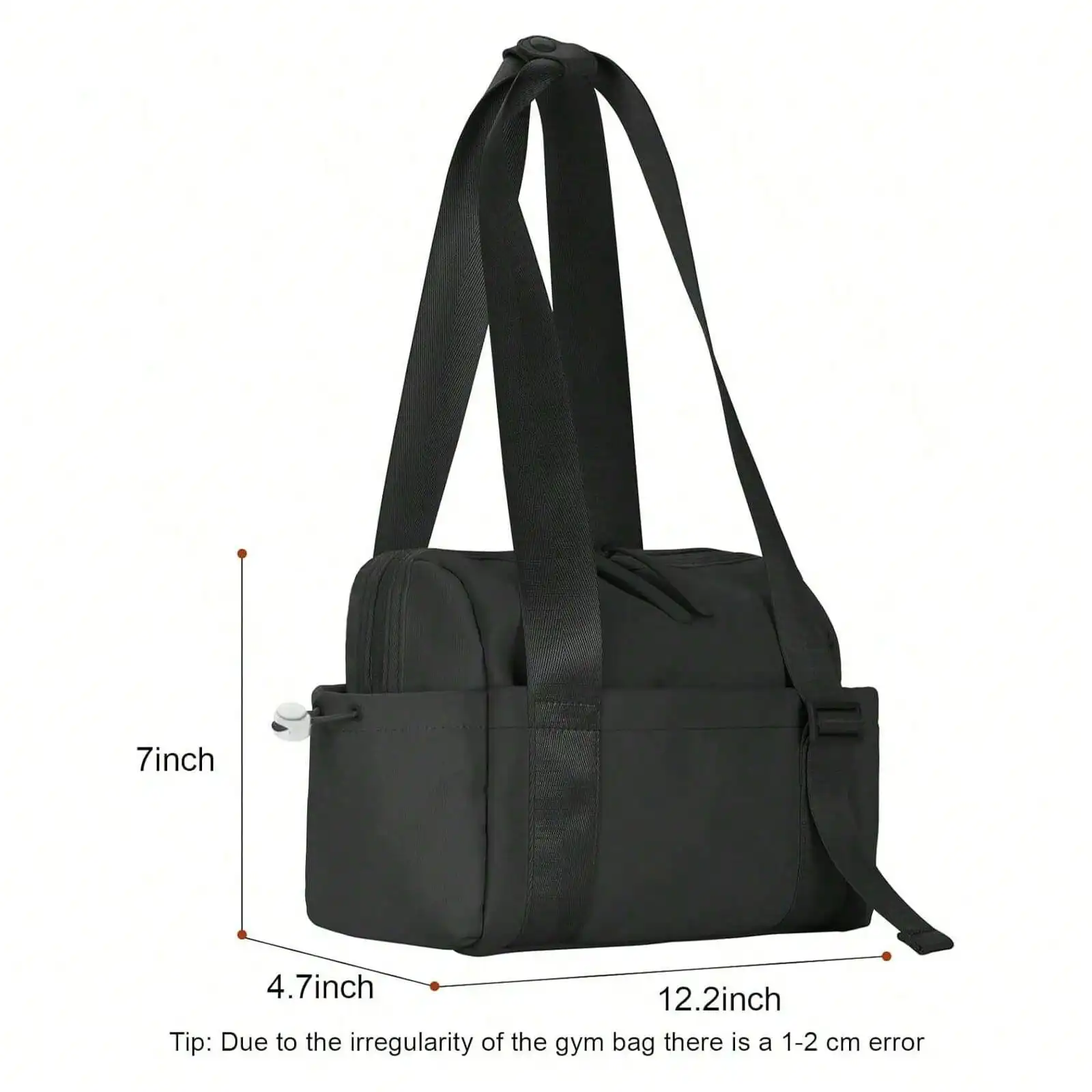 Mini Gym Tote Bag for Women & Girls, Small Waterproof Travel Duffle Bag with Wet Compartment, Cute Workout Sport Bag with Adjustable Strap & Zip Closure