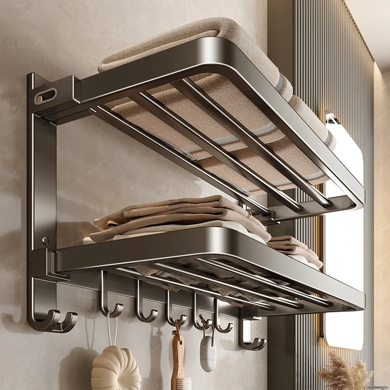 Towel rack, non-punching toilet rack, bath towel rack