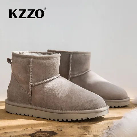 Женские ботинки KZZO с шерстью внутри