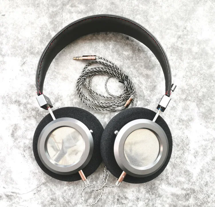 High-end DIY custom hifi fever monitor headphones open type 40mm large unit moving ring female poison headphones