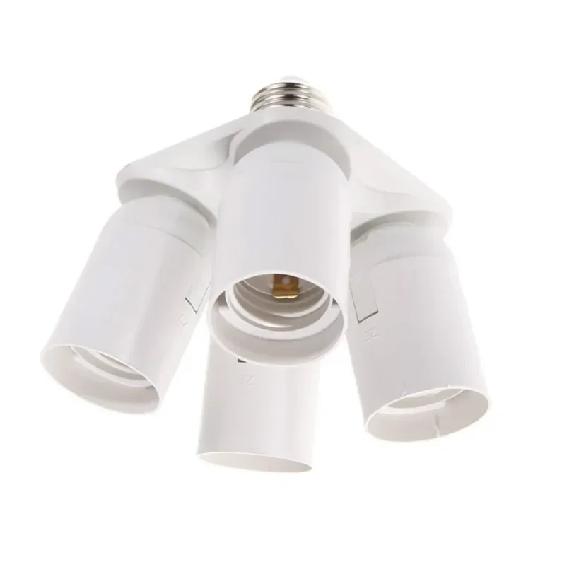 3/4 in 1 E26 E27 Edison Screw LED Lamp Bulb Base Splitter E27 3Heads 4Heads Light Socket Holder Adapter Extender