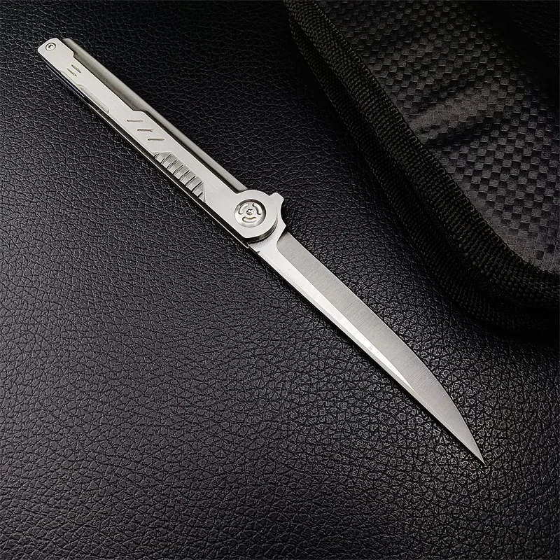 سكين جيب ميكانيكي خارجي 7Cr13Mov شفرة فولاذية خارجية تكتيكية عسكرية للتخييم والتنزه والبقاء على قيد الحياة EDC سكين للفرد #2