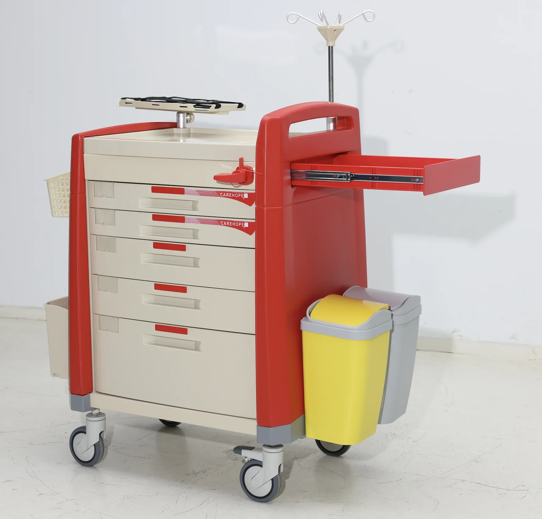 Multifunctional Mobile Medical Cart With Drawers Silent Wheels For Hospital Clinic Use