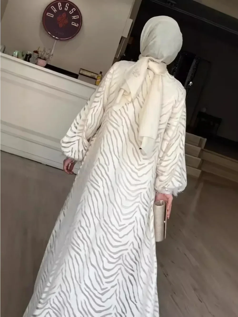 فساتين عباية نسائية مسلمة عيد رمضان المغرب سترة عربية رداء دبي عبايات قفطان جلابية مطبوعة سترة فستان فيستدوس #4