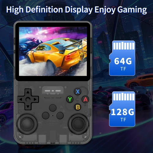 Imagen 2 del producto Consola de juegos portátil Retro AISLPC R36S 64/128G 3,5 ""pantalla IPS 15000 + consola de vídeo portátil para juegos sistema Linux de código abierto regalos