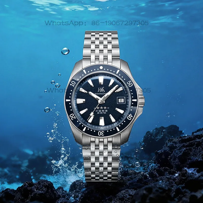 Time Island Watch 1 Store Shanghai Watch Men's Automatic Mechanical Diving Watch Ceramic Ring Strong Luminous