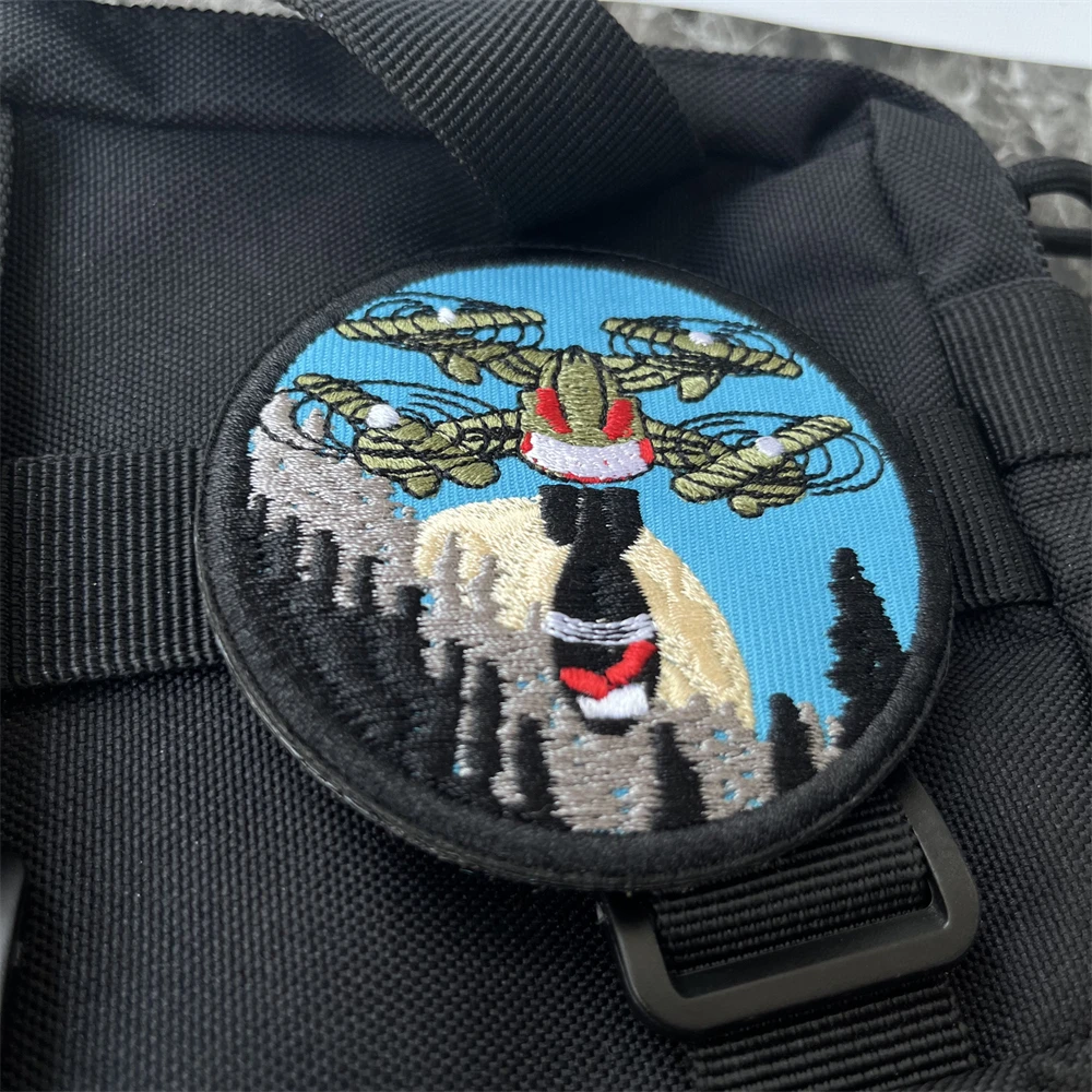 Ukraine Army of Drones Military Intelligance Air Reconnaissance Morale Badge Patches Tactical Armband Embroidery Stickers