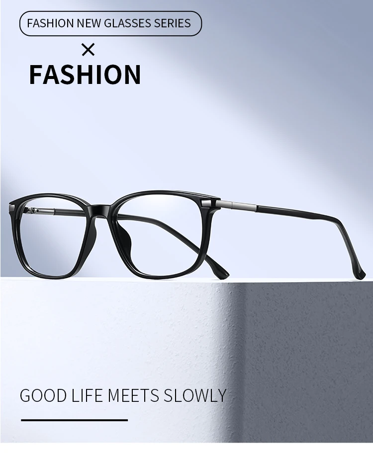 BEMORE Women Square Optical Glasses with Prescription Unisex Acetate Anti Blue Light Myopia Photochromic Medical Eyeglasses